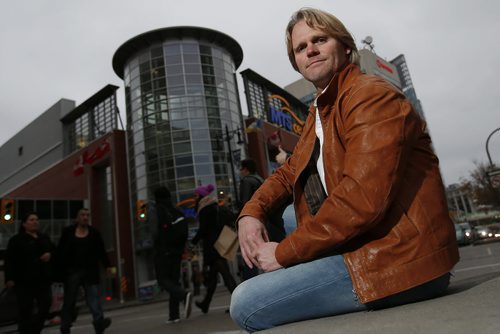 October 27, 2014 - 141027  -  Winnipeg architect Brent Bellamy photographed on Portage Avenue Monday, October 27, 2014. John Woods / Winnipeg Free Press