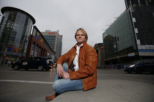 October 27, 2014 - 141027  -  Winnipeg architect Brent Bellamy photographed on Portage Avenue Monday, October 27, 2014. John Woods / Winnipeg Free Press