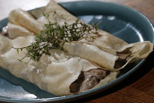 October 27, 2014 - 141027  -  Recipe Swap - Bacon Mushroom Crepes  -  Monday, October 27, 2014. John Woods / Winnipeg Free Press