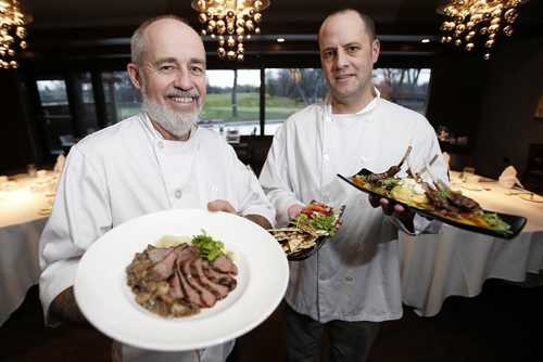 October 28, 2014 - 141028  -  Owner Gord Harris (L) and chef Neil Higginson at Tapastry in the Niakwa Country Club, Tuesday, October 28, 2014. John Woods / Winnipeg Free Press