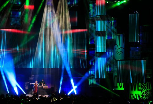 Son Real performs at We Day Manitoba 2014.  141029 - Wednesday, October 29, 2014 - (Melissa Tait / Winnipeg Free Press)