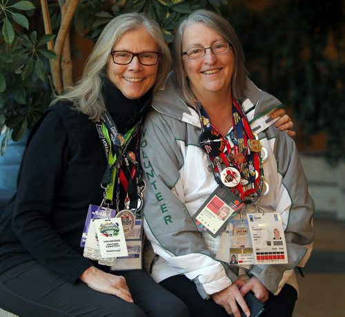 Volunteer column. A feature on Susan Wakeman and Heather Sawatzky. Susan and Heather have a variety of volunteer experiences and have made it their goal to volunteer in all 10 provinces. They have volunteered in five so far.. BORIS MINKEVICH / WINNIPEG FREE PRESS October 30, 2014