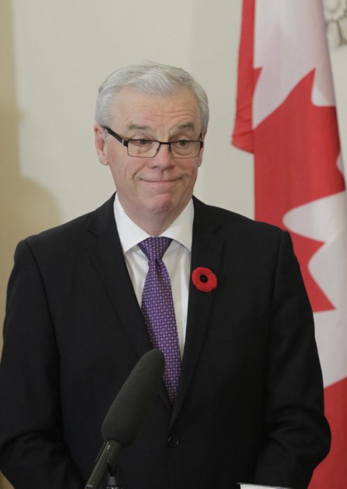 Manitoba Premier Greg Selinger at the announcement of the changes in cabinet Tuesday. Bruce Owen/Larry Kusch story.   WAYNE GLOWACKI / WINNIPEG FREE PRESS) Nov.3 2014