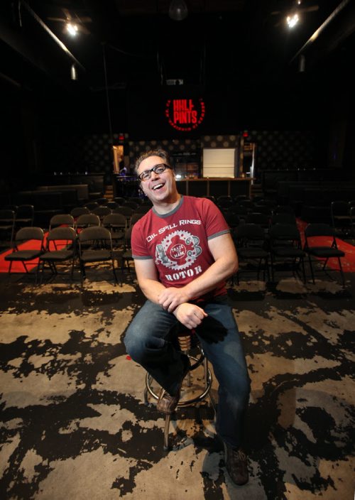 Erick Casselman poses inside the "Park", which was recently named Venue of the Year at the Western Canadian Music Awards - the theatre turns 100 years old next year - story will be about Casselman's involvement since taking over a decrepit theatre. See Dave Sanderson's tale. November 7, 2014 - (Phil Hossack / Winnipeg Free Press)
