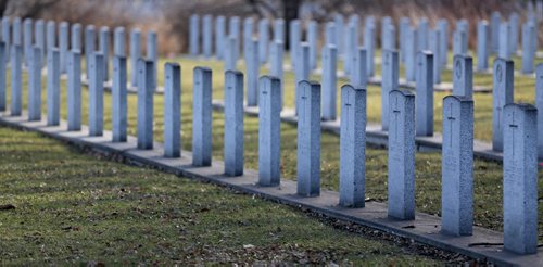 The veterans area at Brookside Cemetary, Saturday, November 8, 2014. (TREVOR HAGAN/WINNIPEG FREE PRESS)