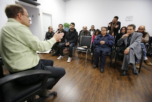 November 9, 2014 - 141109  -  Local Kurds meet with Winnipeg North MP Kevin Lamoureux  to ask for help for their brethren under siege in the Middle East Sunday, November 9, 2014. John Woods / Winnipeg Free Press