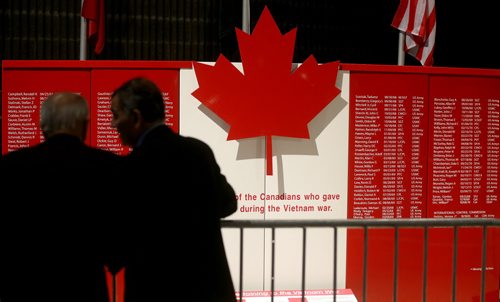 The Remembrance Day Service at the Winnipeg Convention Centre, Tuesday, November 11, 2014. (TREVOR HAGAN/WINNIPEG FREE PRESS)
