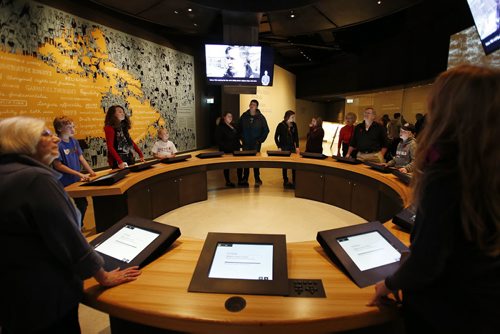 November 11, 2014 - 141111  -  Protecting Rights In Canada gallery opened at the Canadian Museum For Human Rights Tuesday, November 11, 2014. John Woods / Winnipeg Free Press
