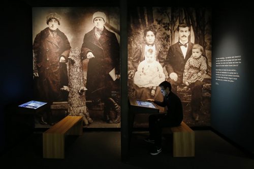 November 11, 2014 - 141111  -  Breaking The Silence gallery opened at the Canadian Museum For Human Rights Tuesday, November 11, 2014. John Woods / Winnipeg Free Press