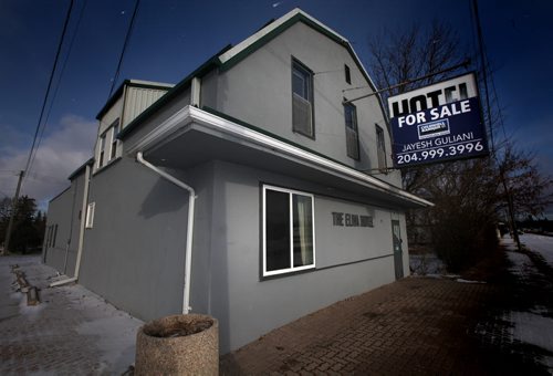 The Elma Hotel and Beverage Room has been closed and for sale for years. It sits padlocked along #15 Highway wich acts as the communities main street in eastern Manitoba. November 13, 2014 - (Phil Hossack / Winnipeg Free Press)
