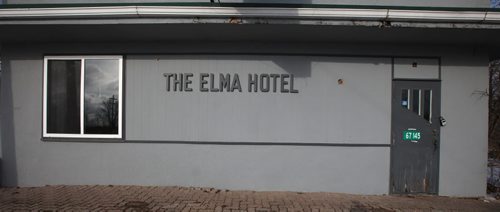 The Elma Hotel and Beverage Room has been closed and for sale for years. It sits padlocked along #15 Highway wich acts as the communities main street in eastern Manitoba. November 13, 2014 - (Phil Hossack / Winnipeg Free Press)