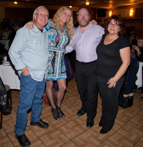 To celebrate the 40th anniversary of the release of the cult classic film Phantom of the Paradise, the Metropolitan Entertainment Centre featured the film as part of its dinner-and-a-movie series. Pictured, from left, are Sandy and Retha Simpkin, Bruce Thompson and Kim Lilley. JOHN JOHNSTON / WINNIPEG FREE PRESS