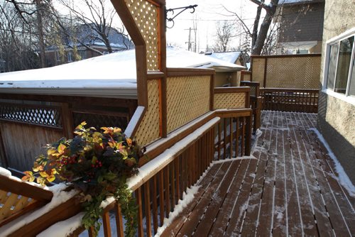 106 Niagara Street in River Heights- rear deck-See Todd Lewys Homes feature Nov 17, 2014   (JOE BRYKSA / WINNIPEG FREE PRESS)