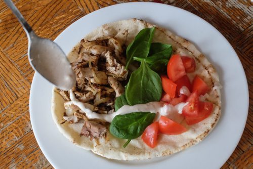 Chicken shawarma with tahini mayo from the Portlandia Cookbook for food front. 141117 - Monday, November 17, 2014 -  (MIKE DEAL / WINNIPEG FREE PRESS)