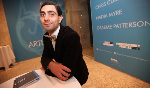 Short listed in the 2014 Sobey Art Award Graeme Patterson poses prior to the winner being announced Wednesday evening at the Winnipeg Art Gallery. Nadia Myre took top honors. See Alison Gilmore's story. November 19, 2014 - (Phil Hossack / Winnipeg Free Press)