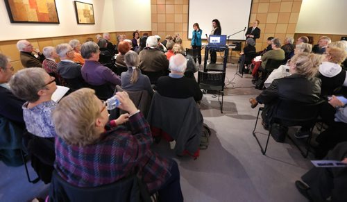 Friends of Dalnavert at a town hall meeting at the visitors centre next to the Dalnavert Museum, Saturday, November 22, 2014. (TREVOR HAGAN/WINNIPEG FREE PRESS)