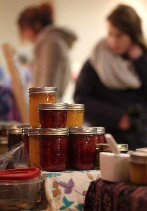 Peg City Jam  has an wide range of eclectic sweet and savoury jams on display at The 11th Annual Holidaze Craft Show Saturday at the West End Cultural Centre.  The event which continues on Sunday from 10am  - 7 pm. features fine, funky and local gifts by Manitoba artisans. Admission is free.  Standup photo. Nov 22,  2014 Ruth Bonneville / Winnipeg Free Press
