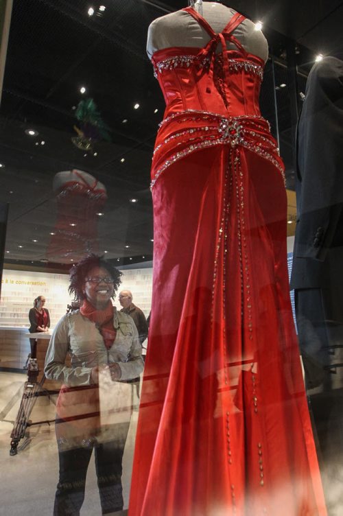 Mareshia Rucker organized the first-ever integrated prom at Wilcox County High School in Abbeville, Georgia, last year and because of the controversy and the resulting international attention her prom dress and story was selected to be put on display at the Canadian Museum for Human Rights. 141124 - Monday, November 24, 2014 -  (MIKE DEAL / WINNIPEG FREE PRESS)