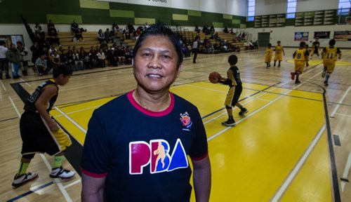 Manny Aranez, president of the PBA in Winnipeg. Almost 1,000 players gathered Sunday to take part in the opening ceremonies for the Philippine Basketball Association Winnipeg Basketball League.  141123 - Tuesday, November 25, 2014 -  (MIKE DEAL / WINNIPEG FREE PRESS)