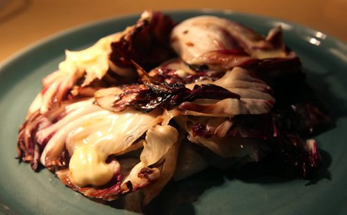 Food Front - Grilled Radicchio with Creamy Cheese. See Alison Gilmore's story.  December 1, 2014 - (Phil Hossack / Winnipeg Free Press)