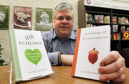 Peter Denton,  the author of Technology and Sustainability and does work for the UN  in Oct he was in Berlin setting the parameters for the next planetary survey. For Carol Sanders story Wayne Glowacki / Winnipeg Free Press Dec.2  2014