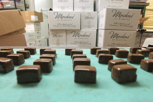 Morden's of Winnipeg chocolate shop owner is Fred Morden. His father and grandfather started the business at the same location on Sargent Avenue in 1959. What it is best known for is its signature chocolates, Russian Mints, which the chocolatier won first prize for (from among more than 300 other entrants) in 1984 at the Worlds Fair in New Orleans. The shop makes 25,000 world famous Russian Mints by hand every day in December. BORIS MINKEVICH / WINNIPEG FREE PRESS December 2, 2014