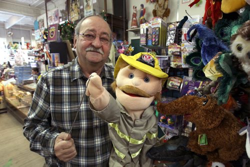 Ray England, one of the owners of Toad Hall Toys- 54 Arthur St, Winnipeg- He discusses how people can get the best bang for their bucks with toys that will last and be played with for a long time rather than a few minutes -See Joel Schlesinger Biz Matters Dec 03, 2014   (JOE BRYKSA / WINNIPEG FREE PRESS)