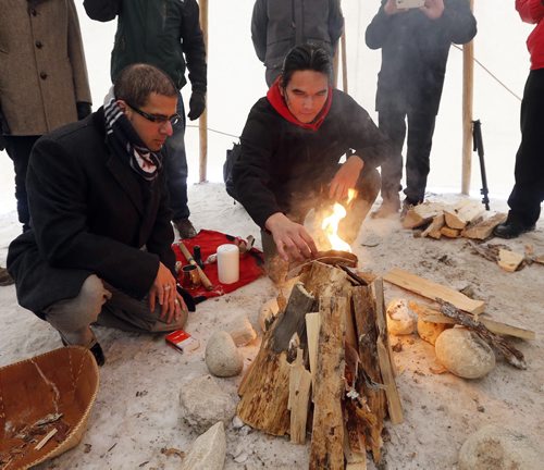 Stdup DOWNTOWN IGNITES A SACRED FIRE IN HONOUR OF ASSEMBLY OF FIRST NATIONS CONFERENCE: DEC. 8 Downtown Winnipeg Äì Kevin Settee, an Ojibway Cree youth from Matheson Island and University of Winnipeg student, will be the Fire Keeper and Pipe Carrier of the Sacred Fire.A sacred fire will be lit on December 8 at 9:00 a.m. at the beginning of what will be a full-day of ceremonies in honour of the Assembly of First Nations (AFN) Special Chiefs Assembly.The  Sacred Fire is in honour of AFN Special Chiefs Assembly .The Pipe ceremony and lighting of Sacred Fire on Dec. 8 at 9:00 a.m. former Carlton Inn (St. Mary & Carlton)ÄúPrayers and intentions are offered through the fire with an offering of tobacco into the fire,Äù says Lisa Meeches, Executive Director of Manito Ahbee. ÄúThe sacred fire welcomes all to come and join and be a part of the ceremonies.ÄùKevin, along with other student volunteers and members of the Downtown Winnipeg BIZ will keep the fire burning 24 hours a day, until the AFN Special Chiefs Assembly concludes on Dec. 11.3,000 delegates of the Assembly of First Nations Special Chiefs Assembly will be arriving in  downtown Winnipeg.Äù. Dec. 8 2014 / KEN GIGLIOTTI / WINNIPEG FREE PRESS