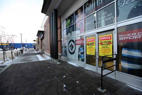 Rivercity Sports Store on Sterling Lion Parkway in the Ikea, Seasons of Tuxedo shopping area is closed.     Dec 09,  2014 Ruth Bonneville / Winnipeg Free Press