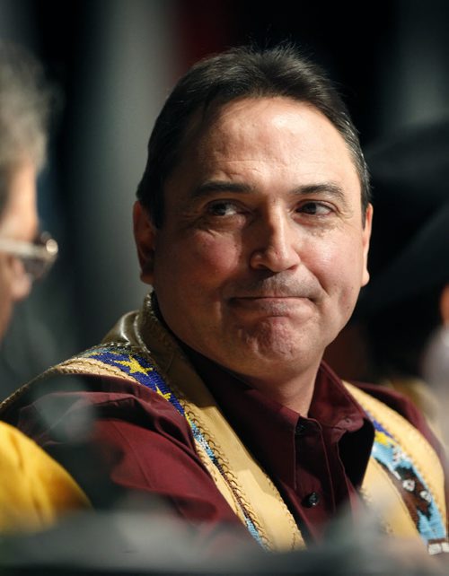 Perry Bellegarde at the All Candidates Forum for National Chief held Tuesday in the RBC Convention Centre Winnipeg. Mary Agnes Welch story. Wayne Glowacki / Winnipeg Free Press Dec.9 2014