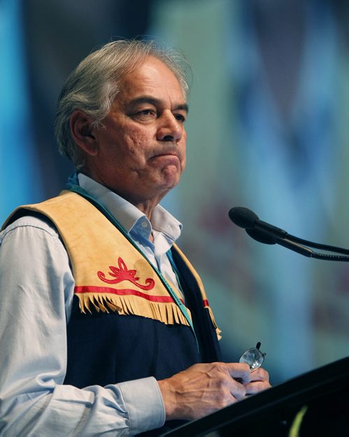 Ghislain Picard at the All Candidates Forum for National Chief held Tuesday in the RBC Convention Centre Winnipeg. Mary Agnes Welch story. Wayne Glowacki / Winnipeg Free Press Dec.9 2014