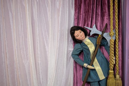 The Eatons Fairytale Vignettes on display at The Childrens Museum. One of the sleeping guards in the Sleeping Beauty display. 141209 - Tuesday, December 09, 2014 -  (MIKE DEAL / WINNIPEG FREE PRESS)