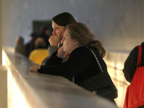 People take advantage of the free admission to the  CMHR Wednesday afternoon  in honour of International Human Rights Day.  Dec 10,  2014 Ruth Bonneville / Winnipeg Free Press