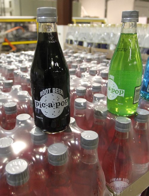 Canadian Gold Beverages Inc. in Marchand Mb. is making Pic-a-pop.  Pic-a-pop has been bought and revived by Canadian Gold Beverages. The 1970s pops haven't been available since the Angostura plant shut down five years ago.Geoff Kirbyson story Wayne Glowacki / Winnipeg Free Press Dec.11 2014