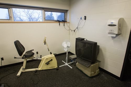 Part of the exercise room during a tour of the new Winnipeg Fire Paramedic Service Station 11 at Portage Avenue and Route 90. 141211 - Thursday, December 11, 2014 -  (MIKE DEAL / WINNIPEG FREE PRESS)