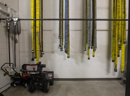 The room where the fire hoses are dried during a tour of the new Winnipeg Fire Paramedic Service Station 11 at Portage Avenue and Route 90. 141211 - Thursday, December 11, 2014 -  (MIKE DEAL / WINNIPEG FREE PRESS)