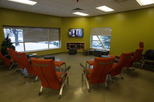 The lounge area off of the kitchen during a tour of the new Winnipeg Fire Paramedic Service Station 11 at Portage Avenue and Route 90. 141211 - Thursday, December 11, 2014 -  (MIKE DEAL / WINNIPEG FREE PRESS)