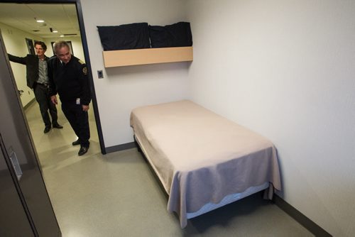 One of the bedrooms during a tour of the new Winnipeg Fire Paramedic Service Station 11 at Portage Avenue and Route 90. 141211 - Thursday, December 11, 2014 -  (MIKE DEAL / WINNIPEG FREE PRESS)