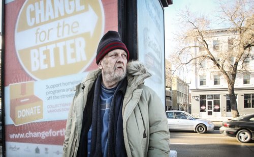 Bob Gill, a substance-addicted former city police officer who used to work on Main Street, and now lives there and has, off-and-on, for years.  141218 - Thursday, December 18, 2014 -  (MIKE DEAL / WINNIPEG FREE PRESS)