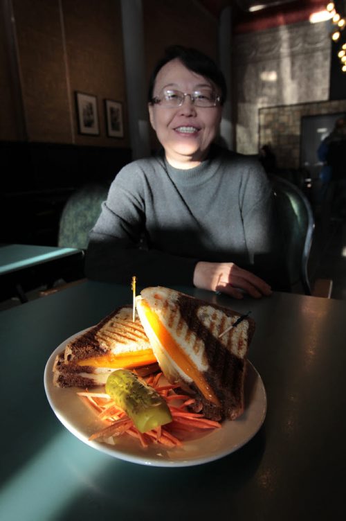 49.8 Kays Delicatessen, 339 William Ave.  Triple Decker Grilled Cheese. The owner is Bokhi Yoon.  David Sanderson story. Wayne Glowacki Winnipeg Free Press Jan. 5 2015