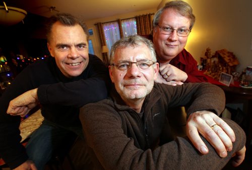 Left to right, Robert Nickel and Garry Wiebe and Robert Warren, have banded together to form Boreal Investments, a consulting company that will work with existing companies to help them expand their markets or product offerings. Geoff Kirbyson story.   January 5, 2015 - (Phil Hossack / Winnipeg Free Press)
