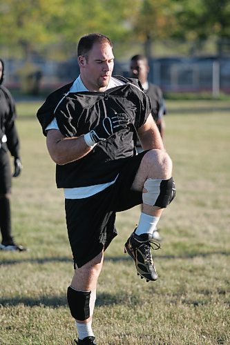 BORIS MINKEVICH / WINNIPEG FREE PRESS  070911 Bisons football fifth-year nose tackle Simon Patrick in practice.