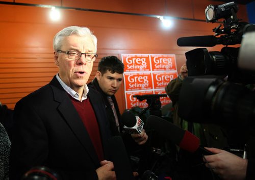 MP's and party supporters were on hand to celebrate NDP leader Greg Selinger's campaign launch for party leader at his campaign headquarters on Marion Street Saturday afternoon.   Jan 10, 2015 Ruth Bonneville / Winnipeg Free Press