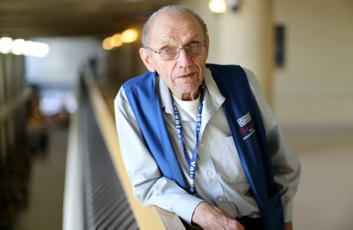 Ed Holowich, a volunteer at the Health Sciences Centre has logged more than 17,200 hours in a variety of capacities, Saturday, January 10, 2015. (TREVOR HAGAN/WINNIPEG FREE PRESS) for volunteer column.