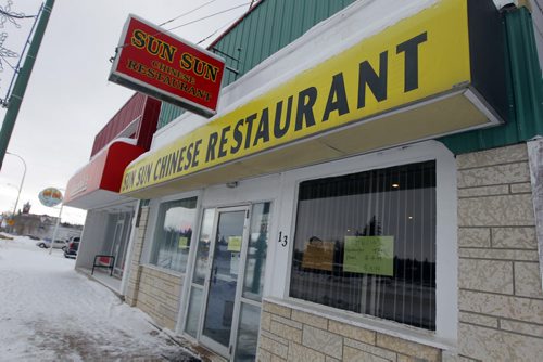 LOCAL - SUN SUN CHINESE RESTAURANT in Minnedosa, Manitoba. BORIS MINKEVICH /WINNIPEG FREE PRESS. January 14, 2015