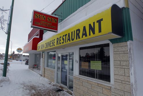 LOCAL - SUN SUN CHINESE RESTAURANT in Minnedosa, Manitoba. BORIS MINKEVICH /WINNIPEG FREE PRESS. January 14, 2015