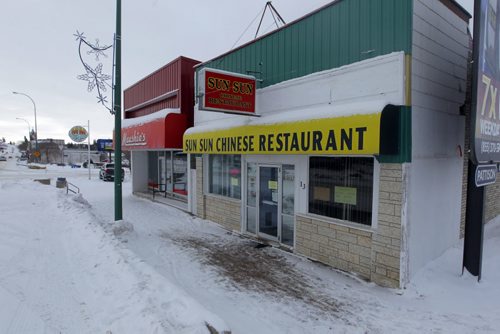 LOCAL - SUN SUN CHINESE RESTAURANT in Minnedosa, Manitoba. BORIS MINKEVICH /WINNIPEG FREE PRESS. January 14, 2015