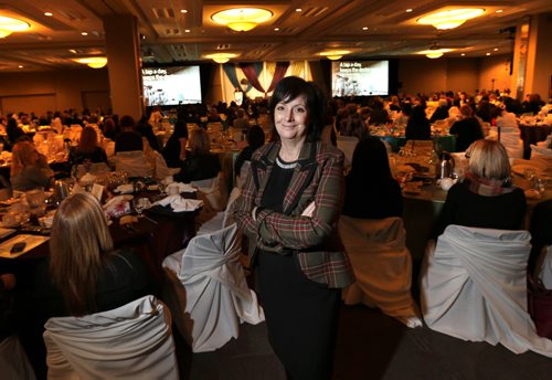 Marina James, the organizer of the SHEday 2015 event at the RBC Convention Centre Winnipeg. She is CEO of Eco Dev Wpg. Martin Cash story  Wayne Glowacki / Winnipeg Free Press ¤Jan. 15 2015