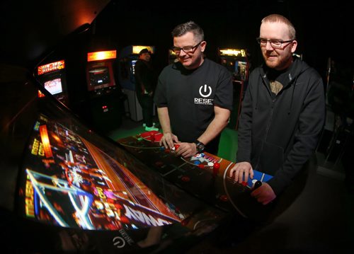 Brad Goodman and Kelly Marsden, co-owners of Reset Interactive Ultralounge, Thursday, January 15, 2015. (TREVOR HAGAN/WINNIPEG FREE PRESS) - for Maureen Scurfield article