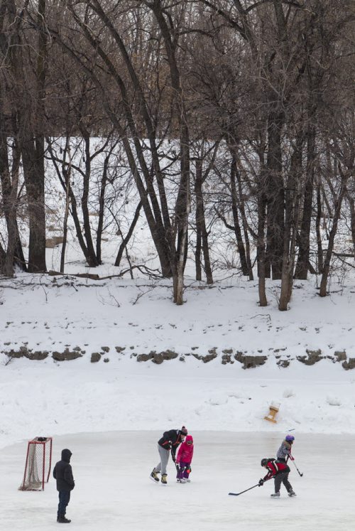 Hundreds took advantage of the slightly warmer weather and headed to The Forks for the kick-off of its winter adventure programming. 150118 - Sunday, January 18, 2015 -  (MIKE DEAL / WINNIPEG FREE PRESS)